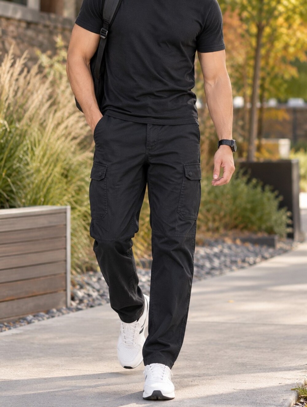 Under Armour Men's Black Cargo Pants Multi-Pocket Utility Tactical Outdoor